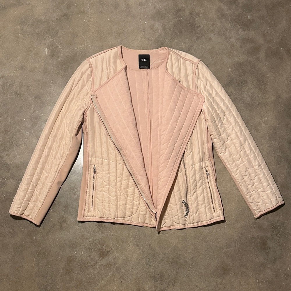 90s Vintage 100% Silk 9/15 Saks Fifth Avenue Quilted Jacket